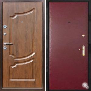 Стальная дверь с отделкой МДФ и гладкой винилискожей купить с установкой