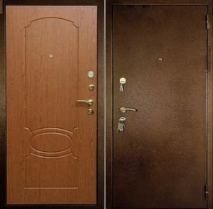 Железная дверь с отделкой порошковым напылением и МДФ. купить с установкой