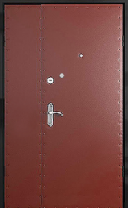 Тамбурная дверь с отделкой винилискожей (с рисунком) с 2-х сторон купить с установкой