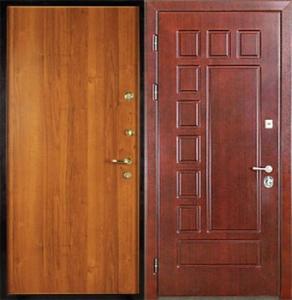 Стальная дверь входная для дачи - МДФ + Ламинат купить с установкой