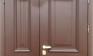 Дверь с фрамугой и вставками